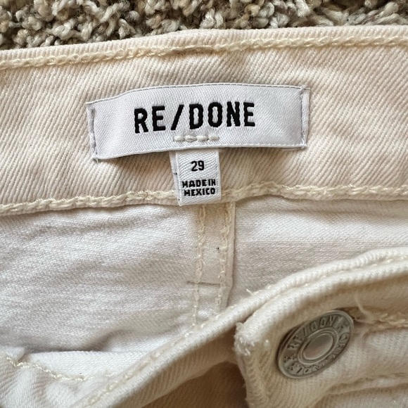 Revolve size 29 Originals 70's High‎ Rise Skinny Boot Jeans in Vintage White - Picture 3 of 3